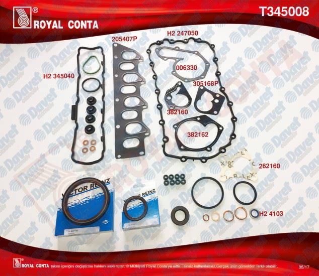 ELR-497.890 Ust Takim Conta ( Renault   Megane I-Scenic-Laguna I Ii-Trafic 1.9 F9q)